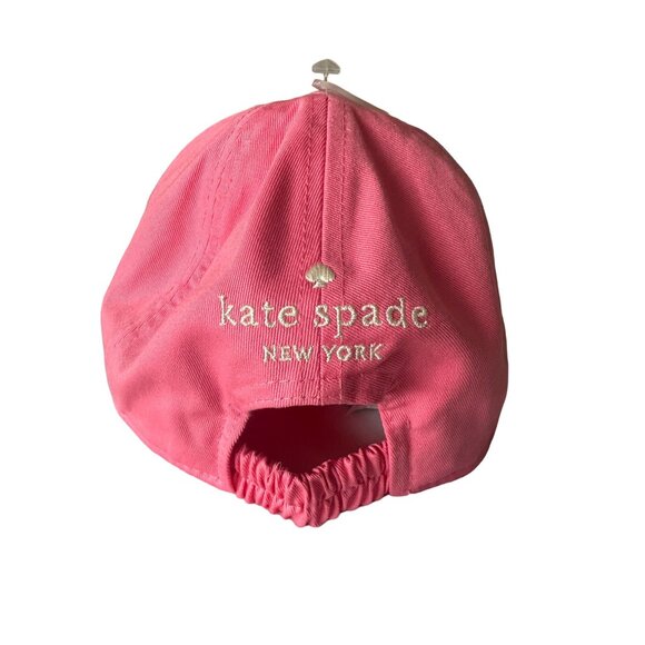 KATE SPADE Strawberry Shake Logo Baseball Hat Cap NEW NWT - Picture 3 of 6